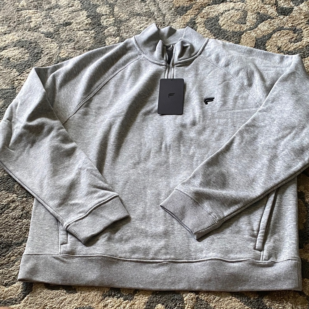 Fabletics Gray Zip Up Sweater